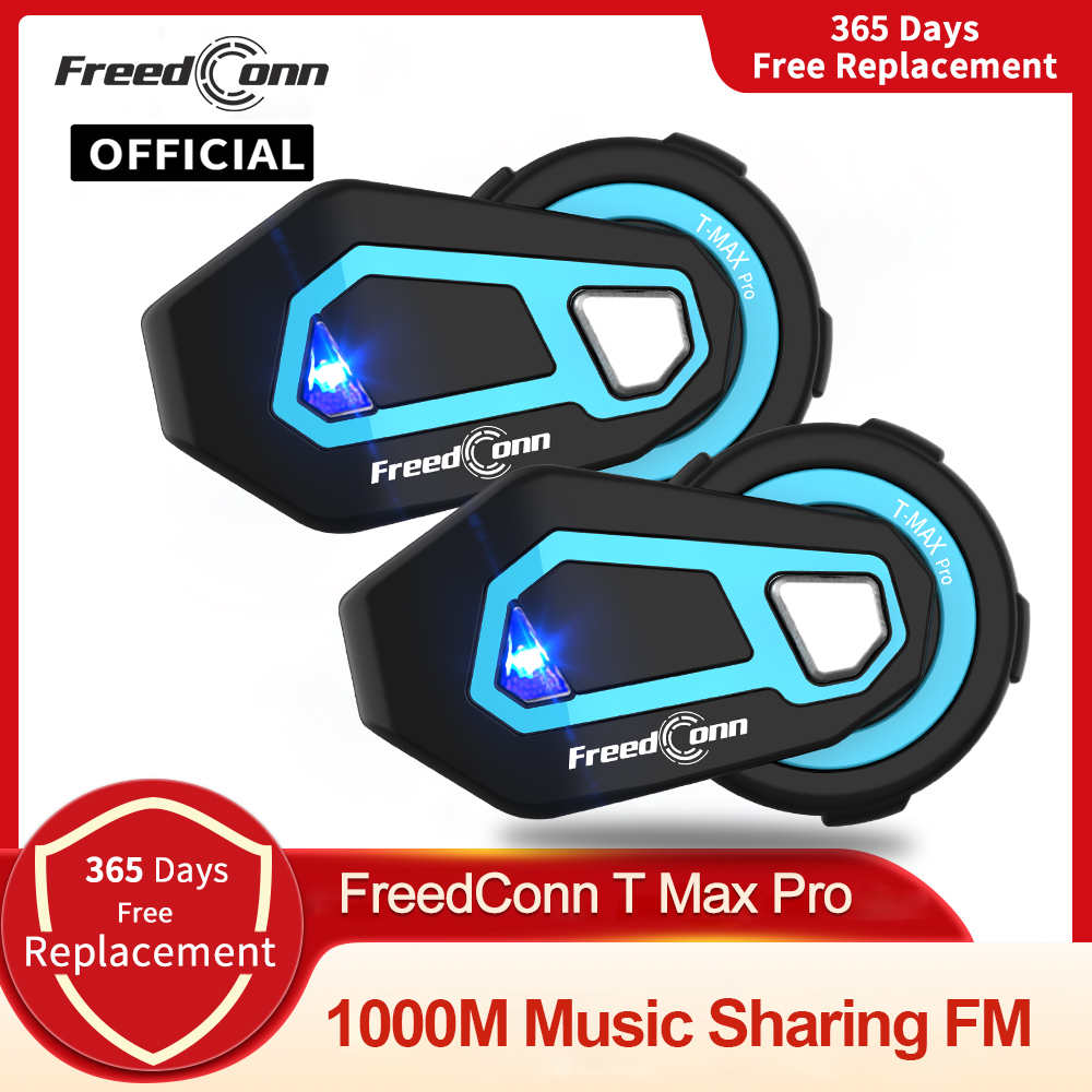 Motorcycle Helmet Intercom 6 Rider - Freedconn-T Max Pro Intercomunicador Motocicleta, fone
