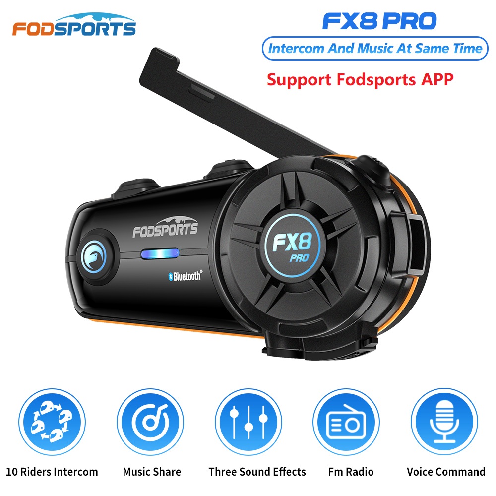 Motorcycle Intercom With Fm Radio - Intercomunicador Bluetooth para Capacete de Motocicleta