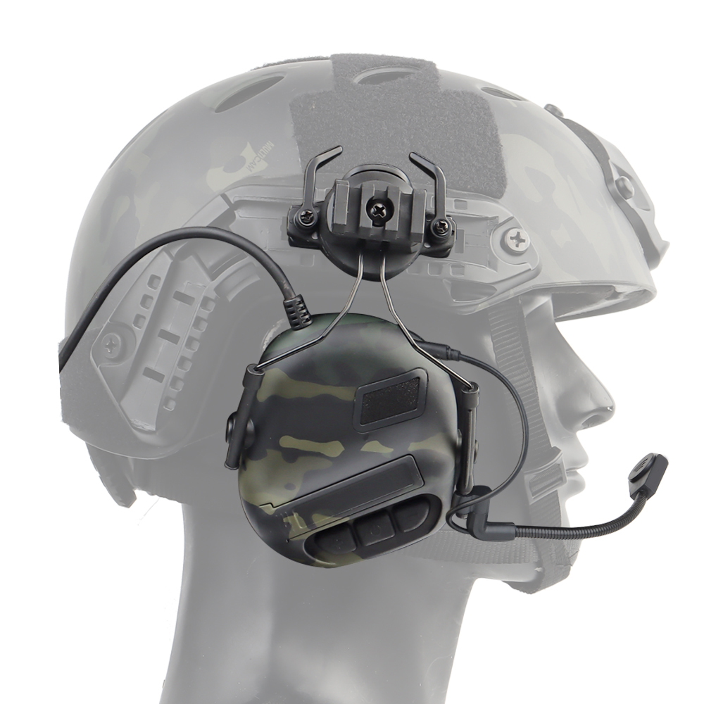 Helmet Headset Noise Cancellation - Lpred capacete tático fone de ouvido