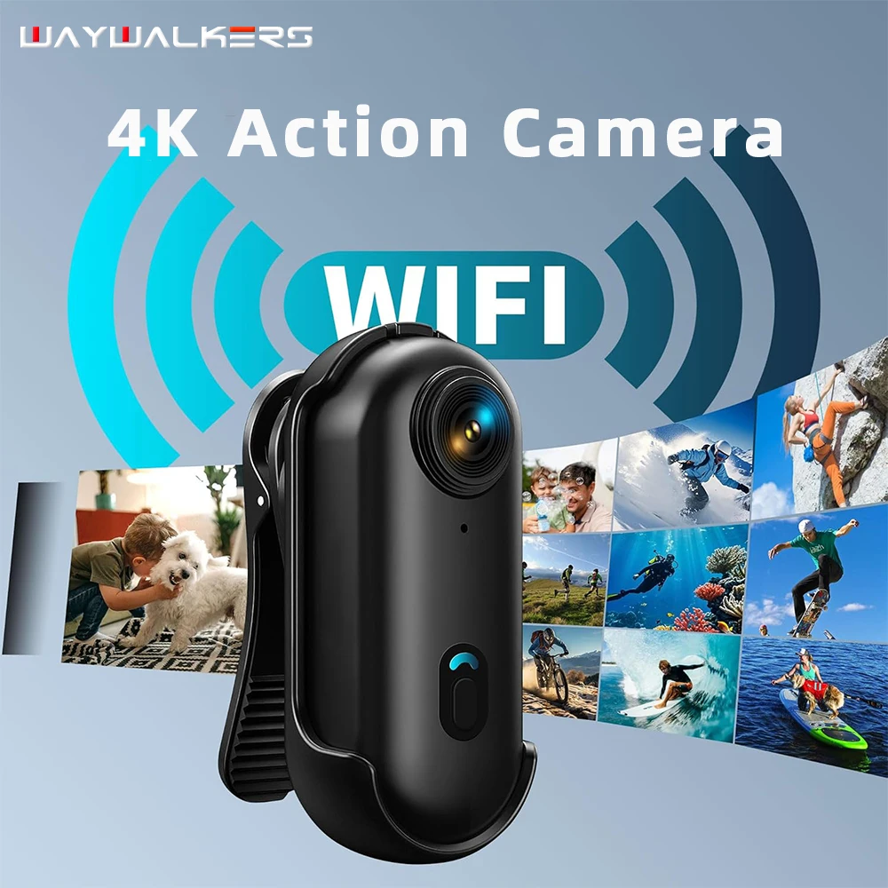 Helmet Communication System Camera - H88 4k fhd 1080p ao ar