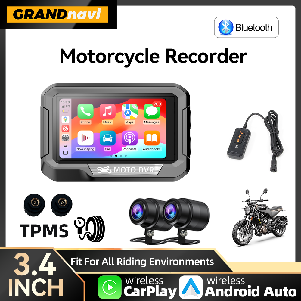 Motorcycle Gps Navigator Waterproof - Portátil 3.4 polegada motocicleta navegação gps