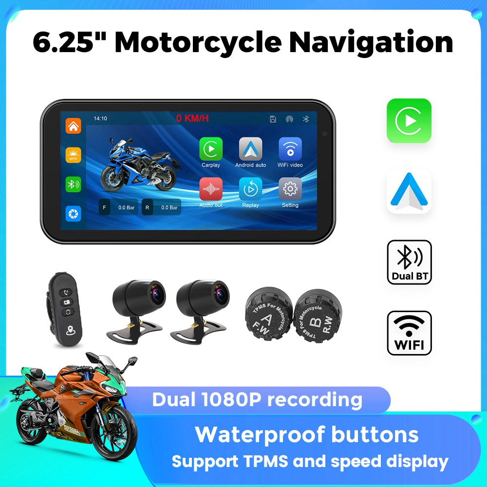 Motorcycle Gps Navigator Waterproof - Navegação GPS Portátil para Motocicleta de