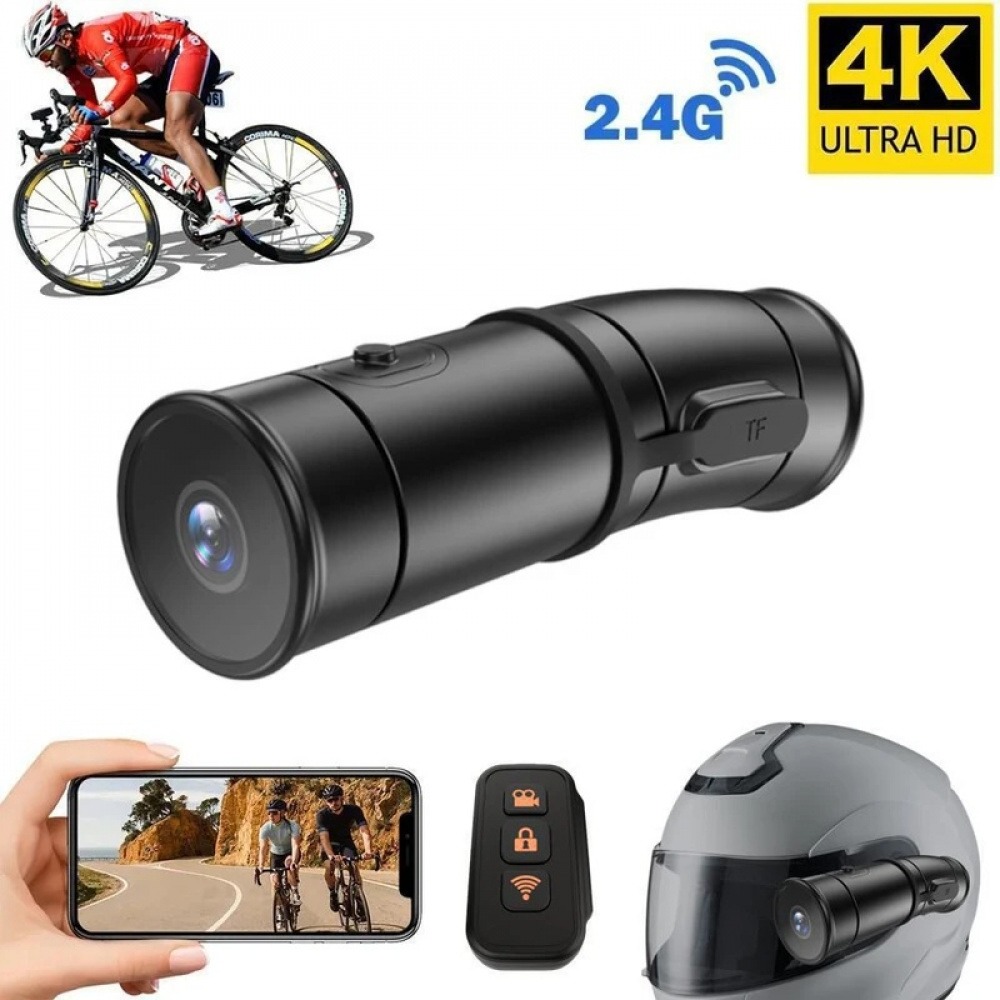 Helmet Camera 4K Wifi - Câmera de painel para capacete de