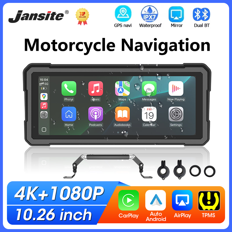 Motorcycle Gps Navigator Waterproof - Navegação GPS Carplay para Motocicletas de