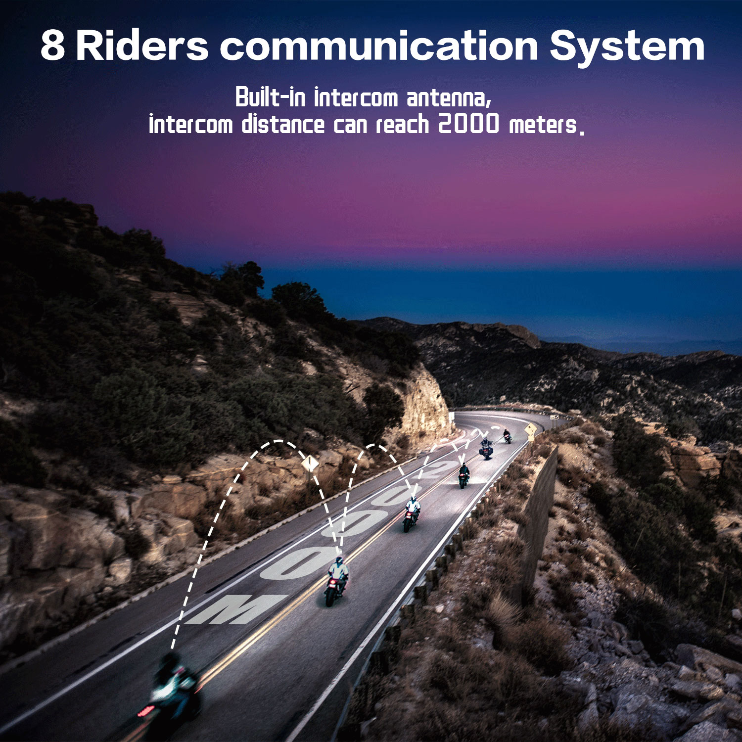 Intercomunicador para Motocicl - Motorcycle Intercom Mesh 2000M avaliação e preço