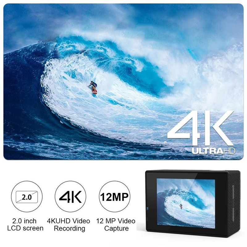 Câmera de ação 4k 1080p/30fps  - Helmet Communication System Camera avaliação e preço