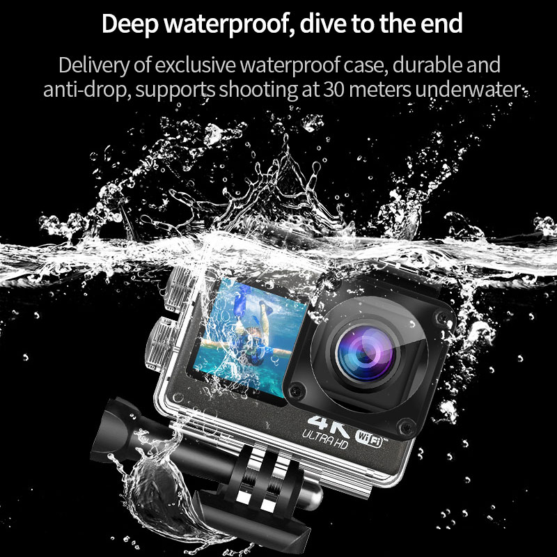 Câmera de ação ultra hd 4k, wi - Helmet Camera 4K Wifi avaliação e preço