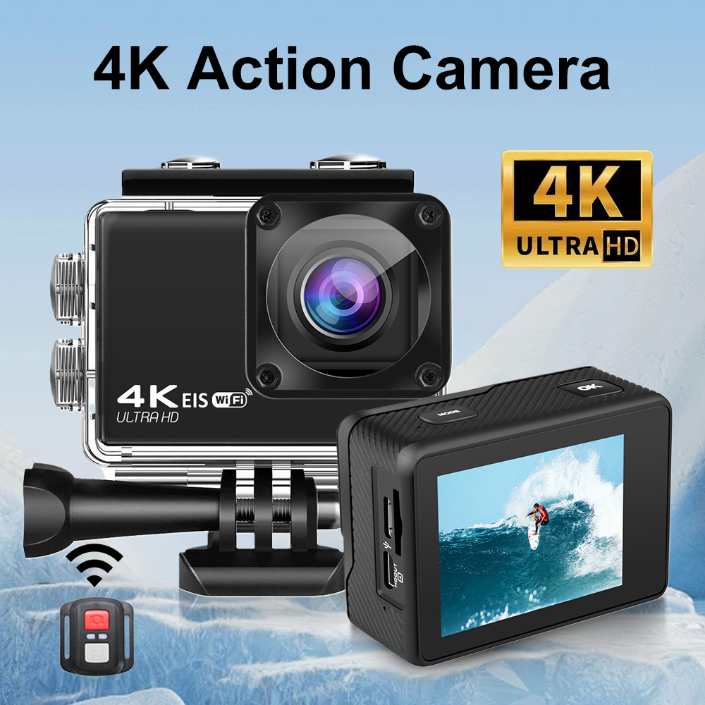 Câmera subaquática de ação esp - Helmet Camera 4K Wifi avaliação e preço