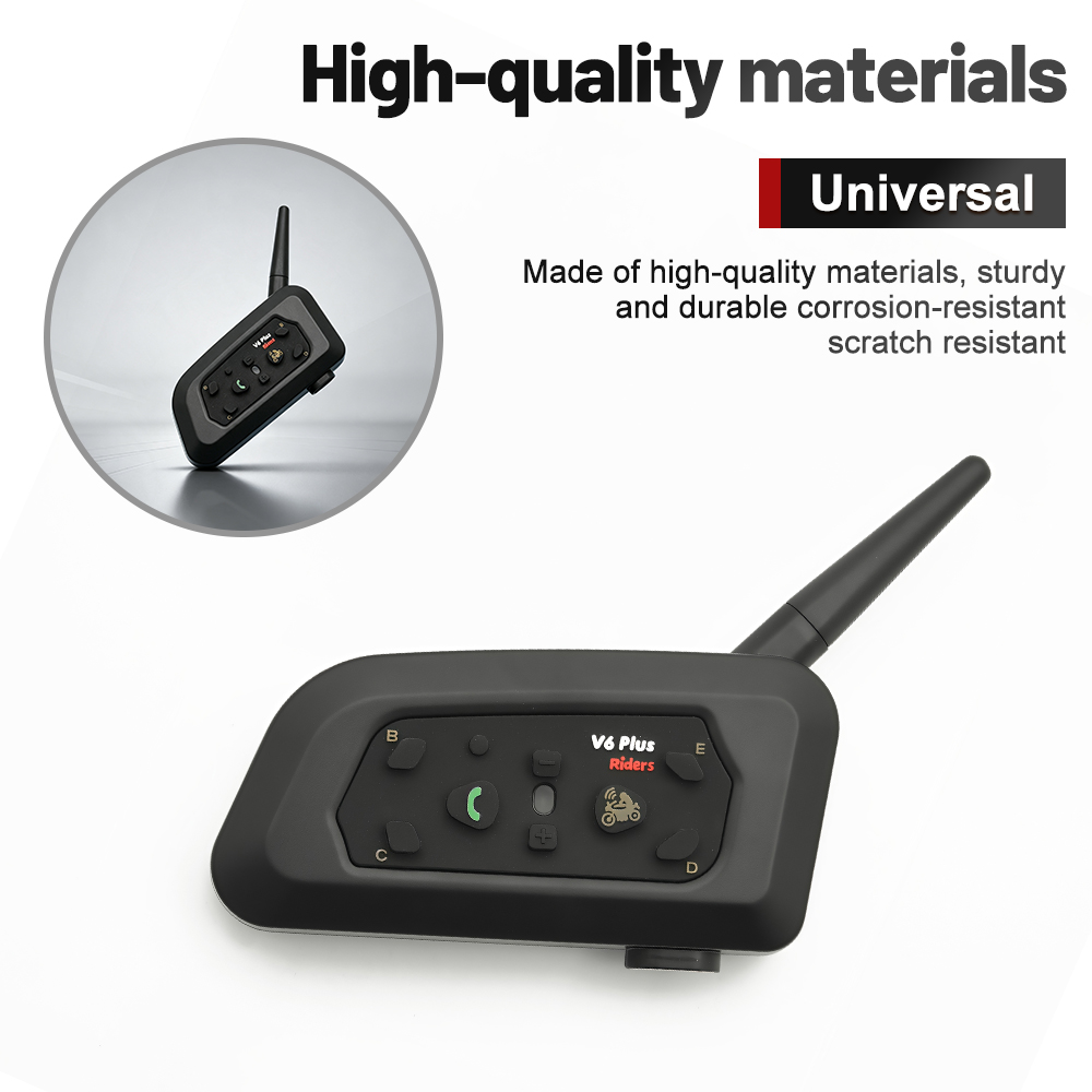 Intercomunicador Bluetooth par - Motorcycle Helmet Intercom 6 Rider avaliação e preço