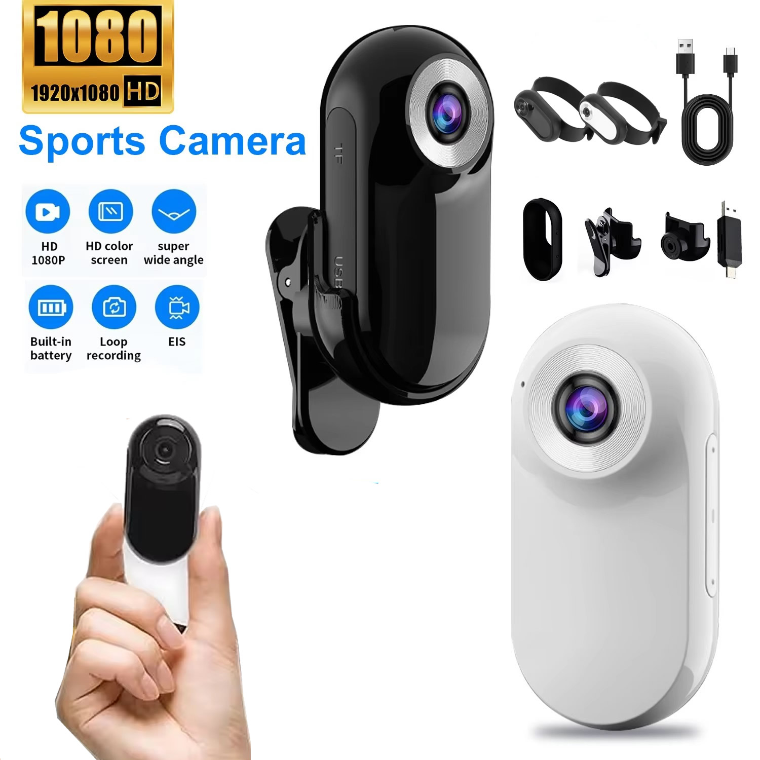 Câmera Esportiva 1080P para Ca - Helmet Communication System Camera avaliação e preço