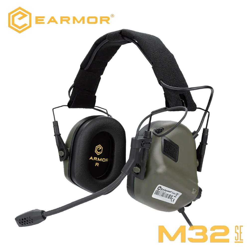 Novo earmor tático fone de ouv - Helmet Headset Noise Cancellation avaliação e preço