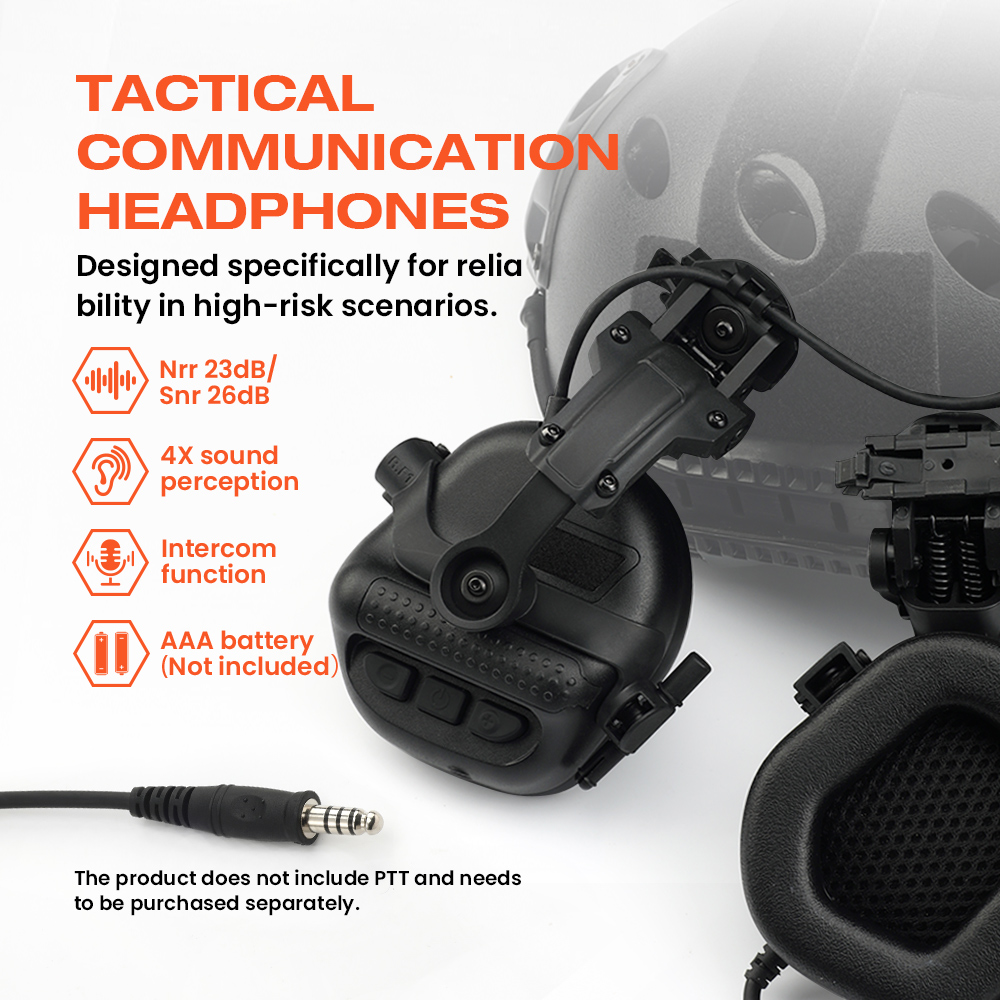 Protetores Auriculares Táticos - Helmet Headset Noise Cancellation avaliação e preço