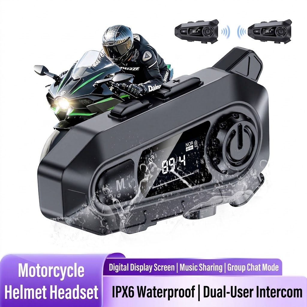 Fone de Ouvido Bluetooth para  - Motorcycle Intercom With Fm Radio avaliação e preço