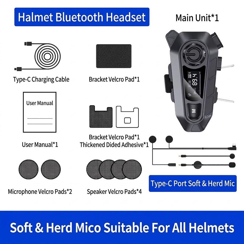 Fone de Ouvido Bluetooth para  - Motorcycle Intercom With Fm Radio avaliação e preço