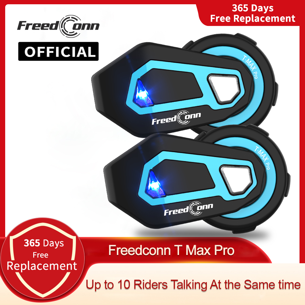 Freedconn-T Max Pro Motociclet - Motorcycle Helmet Intercom 6 Rider avaliação e preço