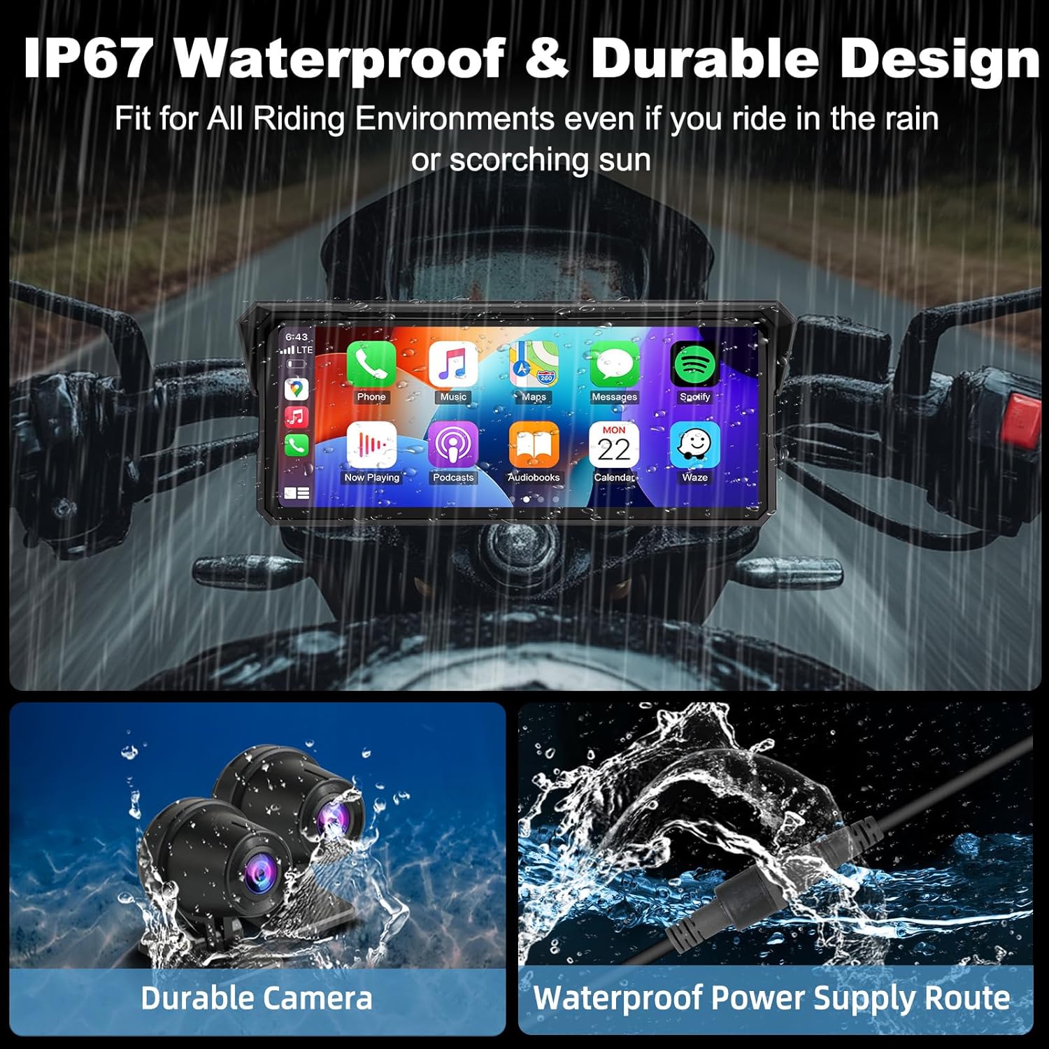 Acessórios para Motocicleta à  - Motorcycle Gps Navigator Waterproof avaliação e preço