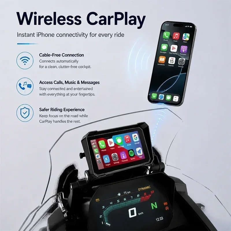 Navegação GPS Portátil Jansite - Motorcycle Gps Navigator Waterproof avaliação e preço