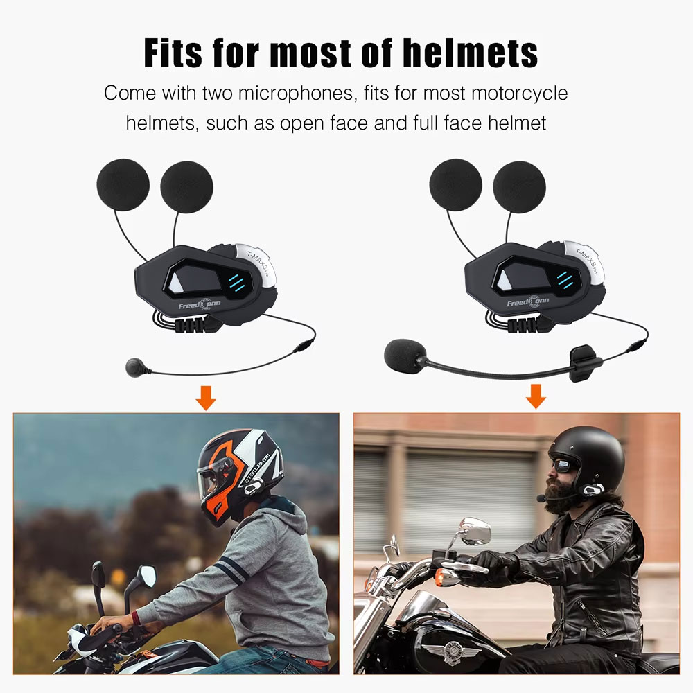 Intercomunicador Bluetooth par - Bluetooth Headset Helmet 1000M avaliação e preço
