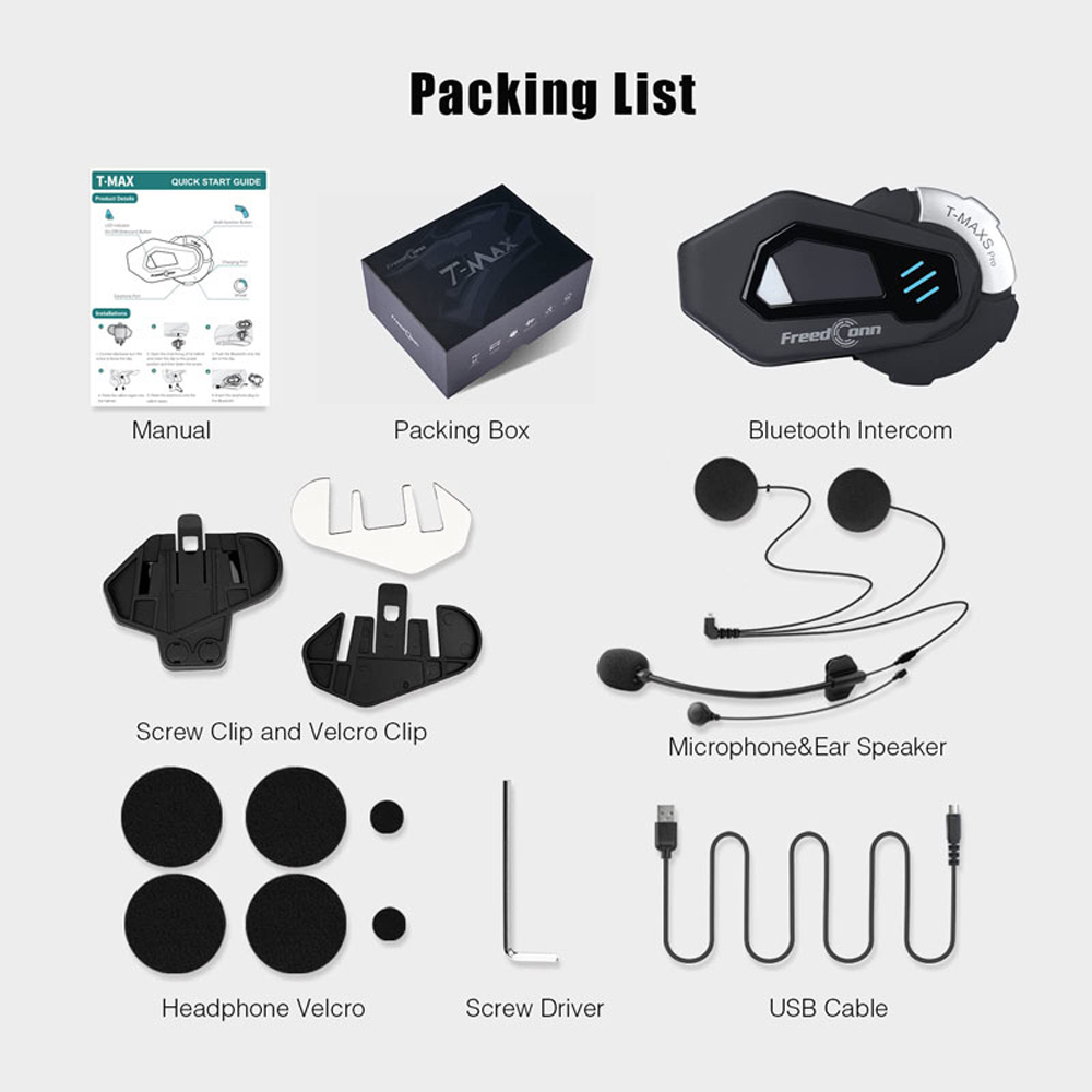 Intercomunicador Bluetooth par - Bluetooth Headset Helmet 1000M avaliação e preço