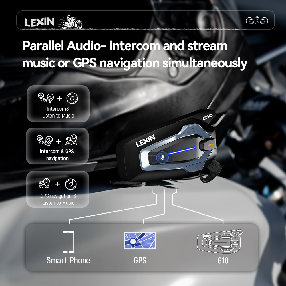 NEW-LEXIN G10 Intercomunicador - Bluetooth Headset Helmet 1000M avaliação e preço