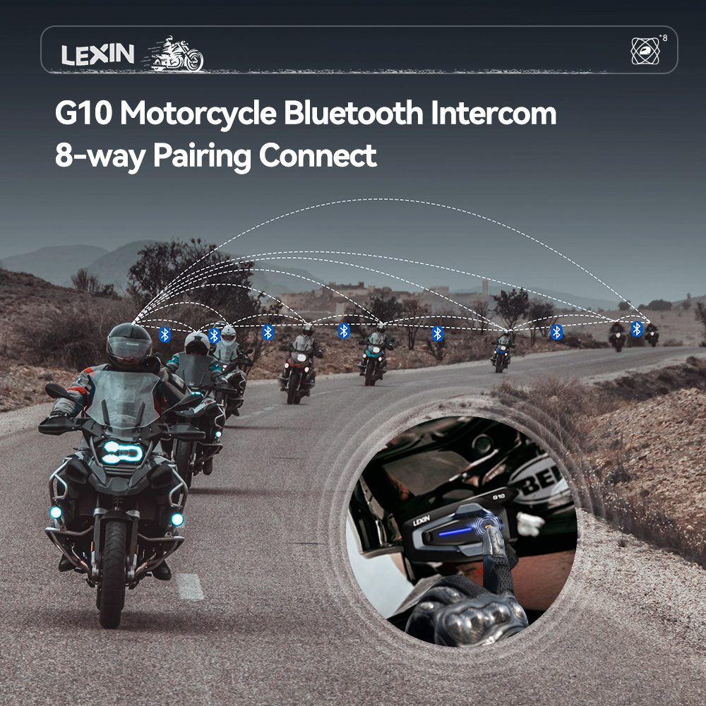 NEW-LEXIN G10 Intercomunicador - Bluetooth Headset Helmet 1000M avaliação e preço