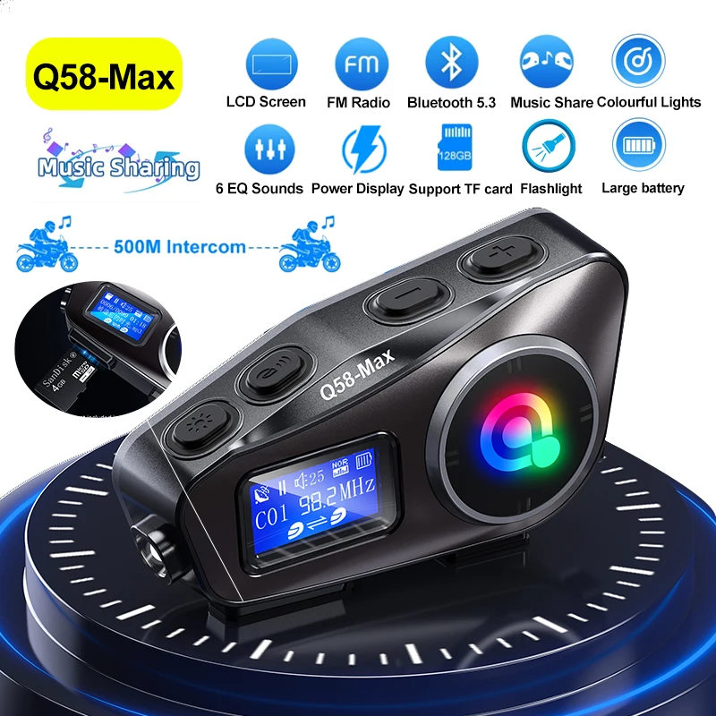 Intercomunicador Bluetooth Sem - Motorcycle Intercom With Fm Radio avaliação e preço