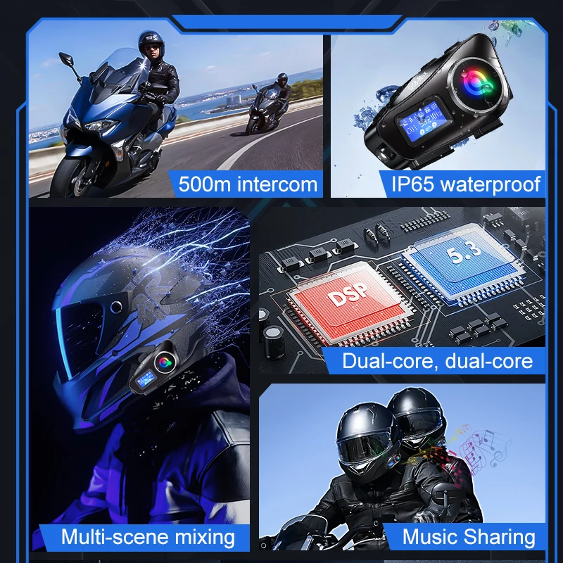 Intercomunicador Bluetooth Sem - Motorcycle Intercom With Fm Radio avaliação e preço