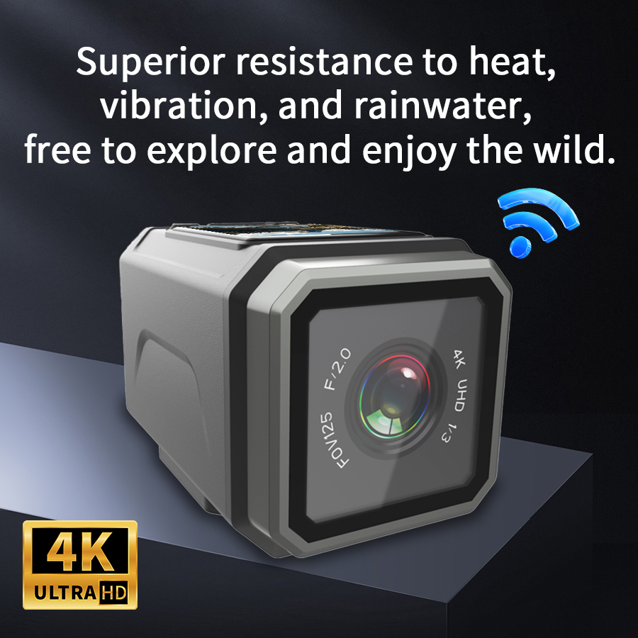 Câmera de ação 4K EIS 125 °    - Helmet Camera 4K Wifi avaliação e preço
