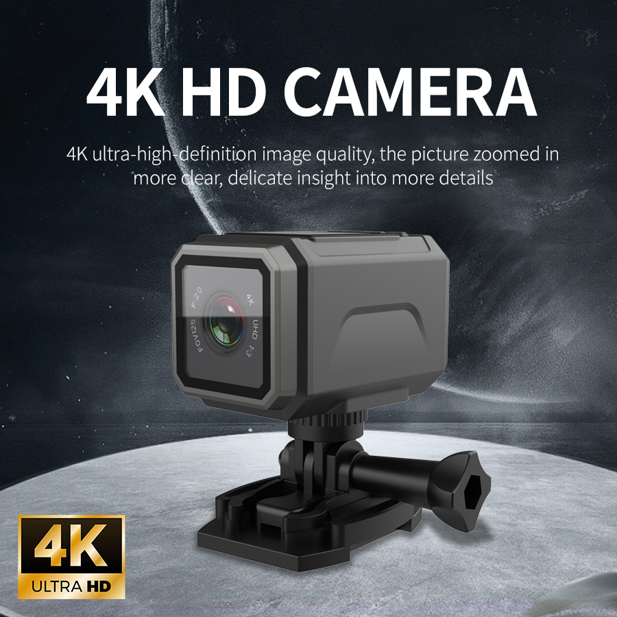 Câmera de ação 4K EIS 125 °    - Helmet Camera 4K Wifi avaliação e preço
