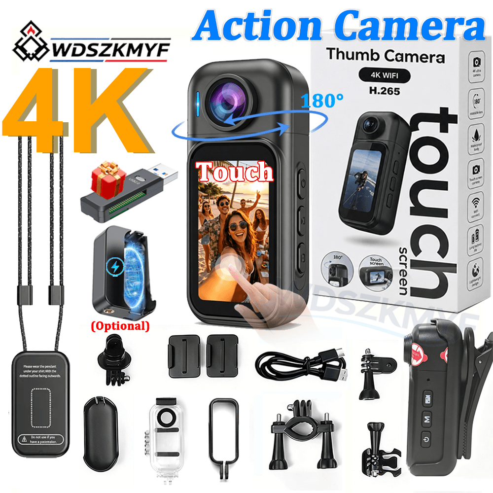 Câmera de Ação 4K UHD 1080P pa - Helmet Communication System Camera avaliação e preço