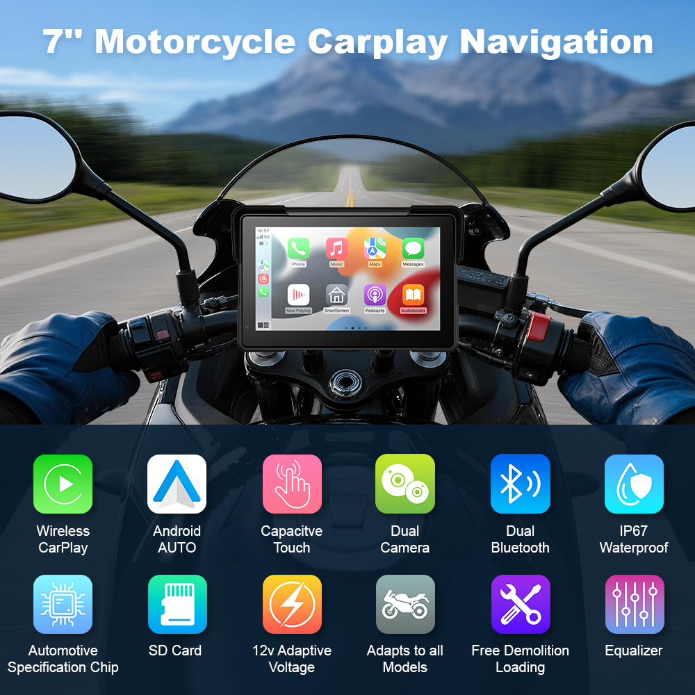 Navegador GPS com Tela Touch d - Motorcycle Gps Navigator Waterproof avaliação e preço